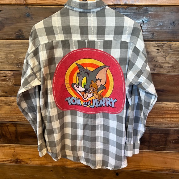 Tom & Jerry One-of-a-Kind Hollister Custom MadAndie Super Soft Flannel - Picture 1 of 5